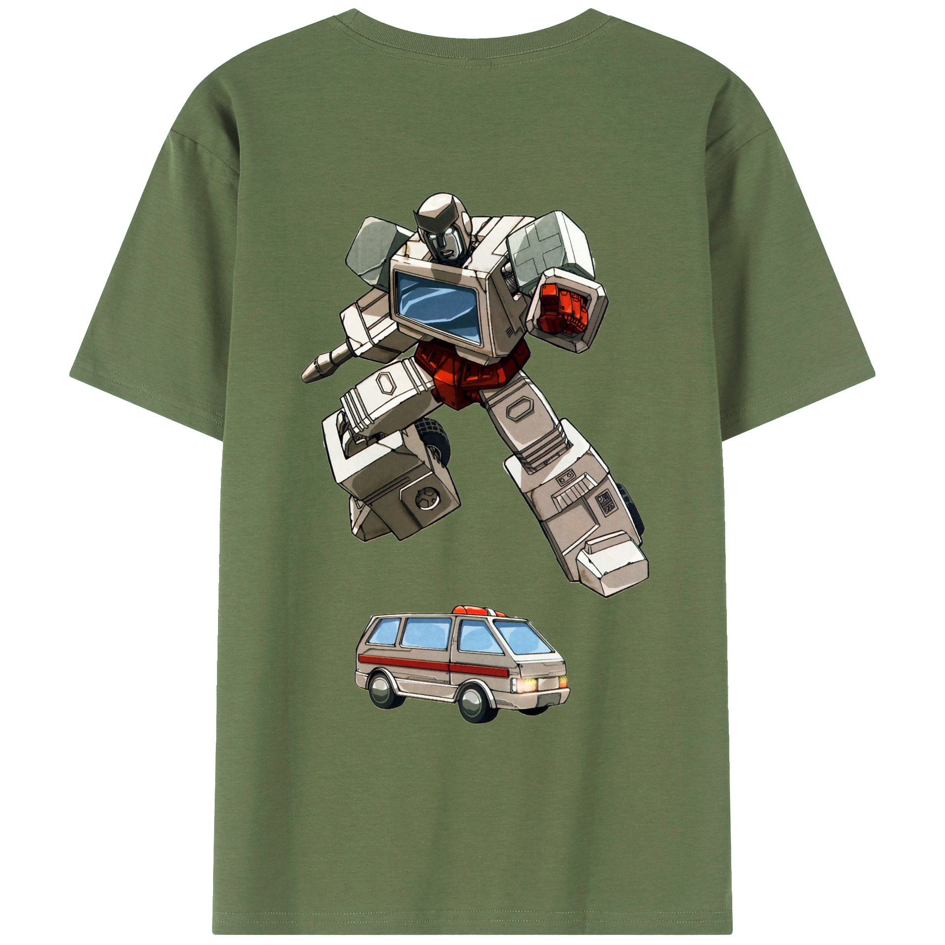 （画像用）  綿100％ メンズ半袖Tシャツ（バックプリント） 通気性